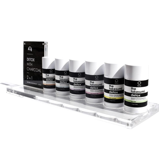 CHARCOAL DEODORANT DISPLAY UNIT | FITS 6 x 65G