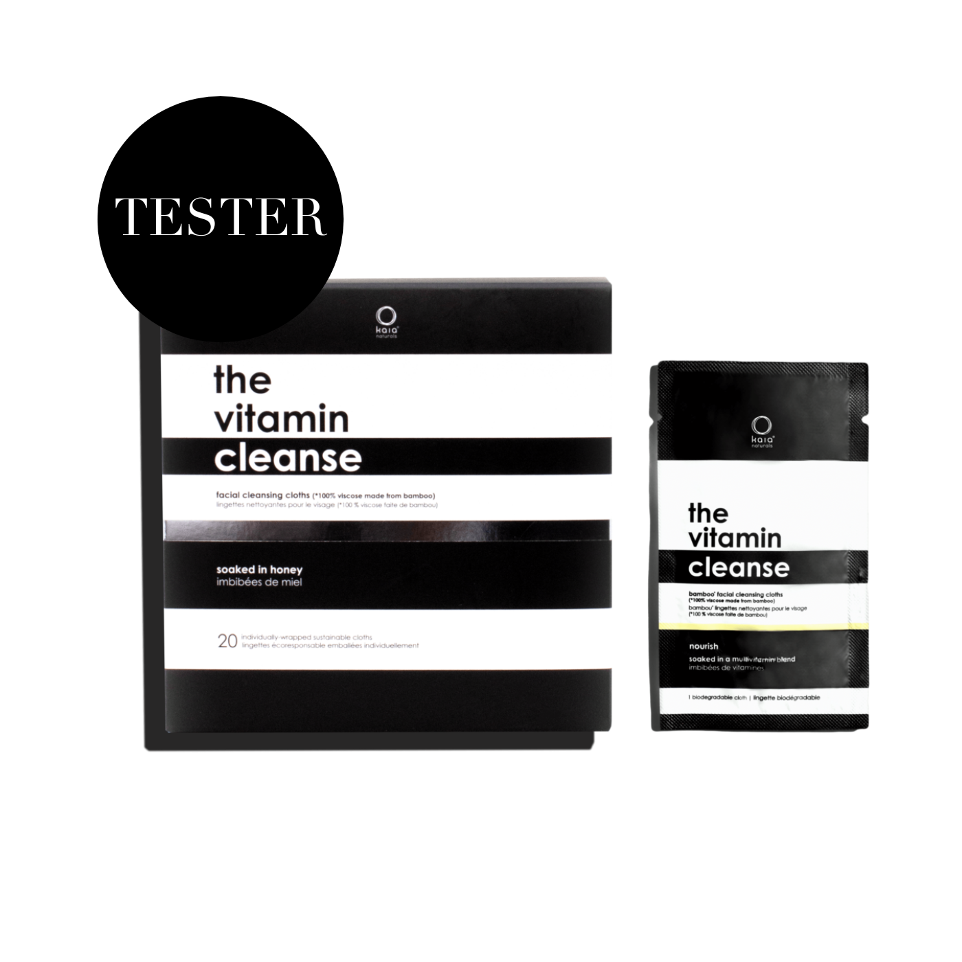 TESTER THE VITAMIN CLEANSE CLOTHS (20 PACK)